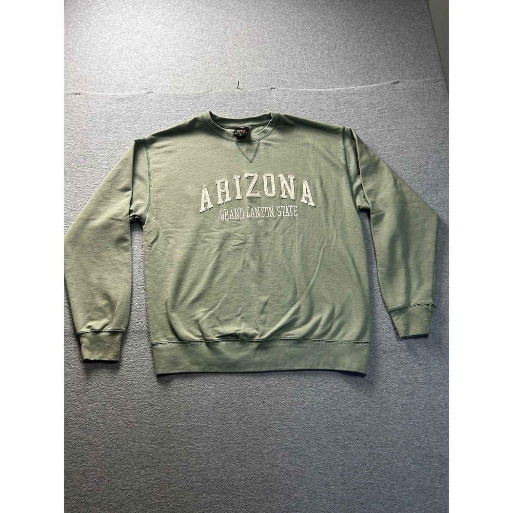 Prairie Mountain Arizona Sweatshirt Mens XL Green Crewneck Pullover